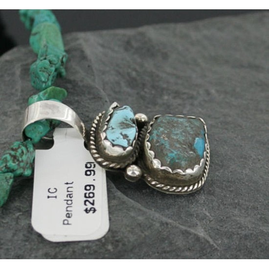 Handmade Certified Authentic Navajo .925 Sterling Silver Turquoise Native American Necklace 390719759760 Handmade Certified Authentic Navajo .925 Sterling Silver Turquoise Native American Necklace 390719759760