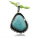 Handmade Certified Authentic Navajo .925 Sterling Silver Turquoise Native American Necklace 390731980759