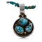 Handmade Certified Authentic Navajo .925 Sterling Silver Turquoise Native American Necklace 390747204832