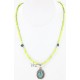 Handmade Certified Authentic Navajo .925 Sterling Silver Turquoise Native American Necklace 390784570617