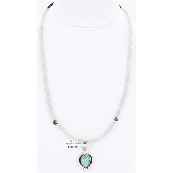Handmade Certified Authentic Navajo .925 Sterling Silver Turquoise Native American Necklace 390785612604