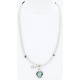 Handmade Certified Authentic Navajo .925 Sterling Silver Turquoise Native American Necklace 390785612604