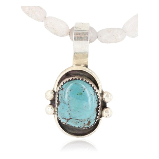 Handmade Certified Authentic Navajo .925 Sterling Silver Turquoise Native American Necklace 390786340866