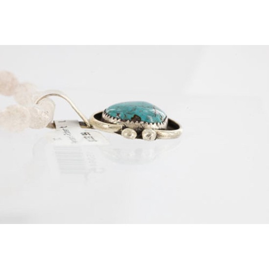 Handmade Certified Authentic Navajo .925 Sterling Silver Turquoise Native American Necklace 390786340866