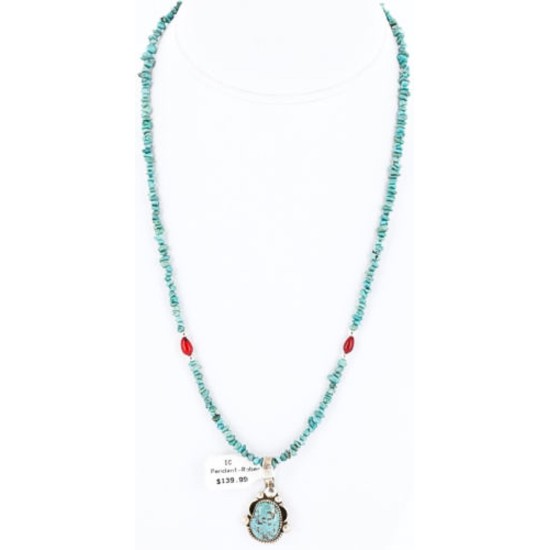 Handmade Certified Authentic Navajo .925 Sterling Silver Turquoise Native American Necklace 390788830101