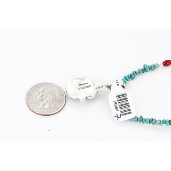 Handmade Certified Authentic Navajo .925 Sterling Silver Turquoise Native American Necklace 390788830101