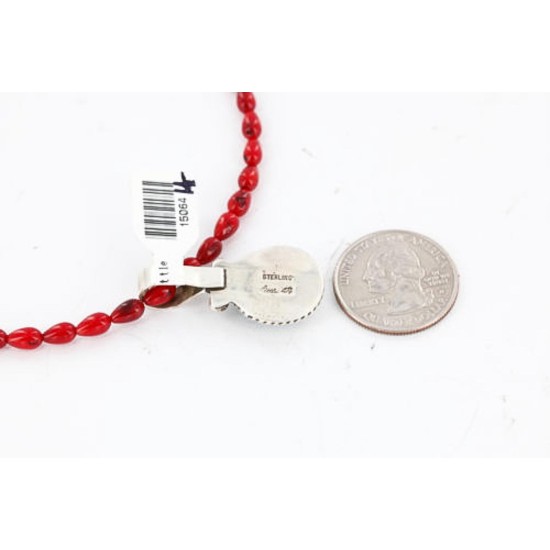 Handmade Certified Authentic Navajo .925 Sterling Silver Turquoise Native American Necklace 390792683925