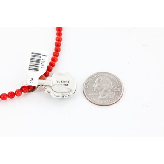 Handmade Certified Authentic Navajo .925 Sterling Silver Turquoise Native American Necklace 390792703752