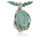 Handmade Certified Authentic Navajo .925 Sterling Silver Turquoise Native American Necklace & Pendant 370923819892