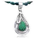 Handmade Certified Authentic Navajo .925 Sterling Silver Turquoise Native American Necklace & Pendant 390614969450