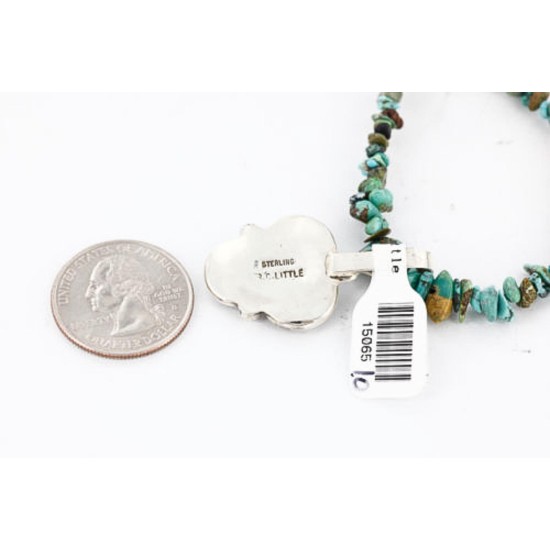 Handmade Certified Authentic Navajo .925 Sterling Silver Turquoise Native American Necklace & Pendant 390789371744