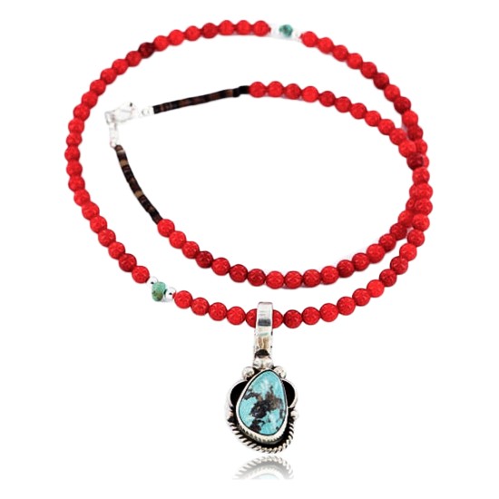Handmade Certified Authentic Navajo .925 Sterling Silver Turquoise Native American Necklace & Pendants 390789028607