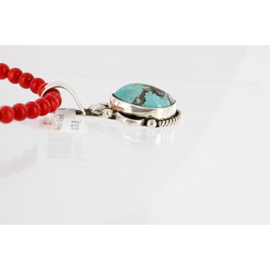 Handmade Certified Authentic Navajo .925 Sterling Silver Turquoise Native American Necklace & Pendants 390789028607