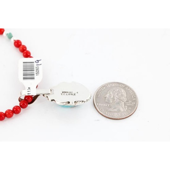Handmade Certified Authentic Navajo .925 Sterling Silver Turquoise Native American Necklace & Pendants 390789028607