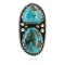 Handmade Certified Authentic Navajo .925 Sterling Silver Turquoise Native American Ring  16842