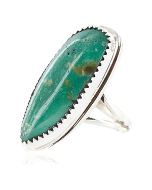 Handmade Certified Authentic Navajo .925 Sterling Silver Turquoise Native American Ring  371011697614