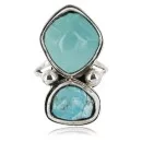 Handmade Navajo .925 Sterling Silver Turquoise Native American Ring 390837320428
