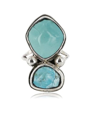 Handmade Certified Authentic Navajo .925 Sterling Silver Turquoise Native American Ring  390837320428