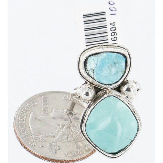 Handmade Certified Authentic Navajo .925 Sterling Silver Turquoise Native American Ring  390837320428