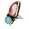 Handmade Certified Authentic Navajo .925 Sterling Silver Turquoise Spiny Oyster Native American Ring  371007390208
