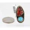 Handmade Navajo .925 Sterling Silver Turquoise Spiny Oyster Native American Ring 371008965323 Handmade Navajo .925 Sterling Silver Turquoise Spiny Oyster Native American Ring 371008965323
