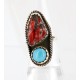 Handmade Certified Authentic Navajo .925 Sterling Silver Turquoise Spiny Oyster Native American Ring  371008965323