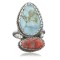 Handmade Certified Authentic Navajo .925 Sterling Silver Turquoise Spiny Oyster Native American Ring  390741450904