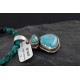 Handmade Certified Authentic Navajo .925 Sterling SilverONE Mountain and Turquoise Native American Necklace 390745950721