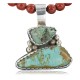Handmade Certified Authentic Navajo CARICO and Turquoise Native American Necklace 390675643197