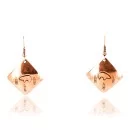 Handmade Navajo Handstamped Bear Handmade Copper Native American Earrings 390834784411