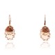 Handmade Certified Authentic Navajo Handstamped Bear Handmade Copper Native American Earrings 390834863378
