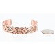 Handmade Certified Authentic Navajo Handstamped Handmade Copper Native American Bracelet 371010420204