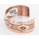 Handmade Certified Authentic Navajo Handstamped Handmade Copper Native American Bracelet 371021492834