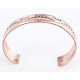 Handmade Certified Authentic Navajo Handstamped Handmade Copper Native American Bracelet 371021492834