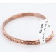 Handmade Certified Authentic Navajo Handstamped Handmade Copper Native American Bracelet 371022181998