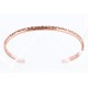 Handmade Certified Authentic Navajo Handstamped Handmade Copper Native American Bracelet 371022181998