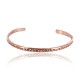 Handmade Certified Authentic Navajo Handstamped Handmade Copper Native American Bracelet 371022181998