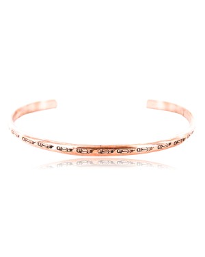 Handmade Certified Authentic Navajo Handstamped Handmade Copper Native American Bracelet 371024253939