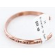 Handmade Certified Authentic Navajo Handstamped Handmade Copper Native American Bracelet 371026923315