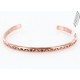 Handmade Certified Authentic Navajo Handstamped Handmade Copper Native American Bracelet 371027010778