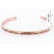 Handmade Certified Authentic Navajo Handstamped Handmade Copper Native American Bracelet 371034095741