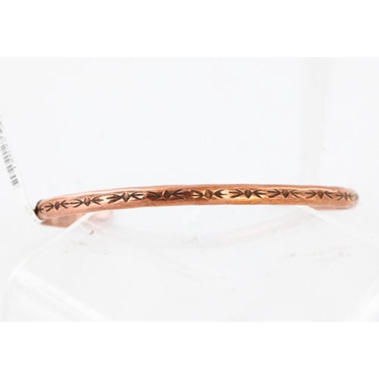 Handmade Certified Authentic Navajo Handstamped Handmade Copper Native American Bracelet 371056340437