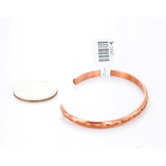 Handmade Certified Authentic Navajo Handstamped Handmade Copper Native American Bracelet 390828591247
