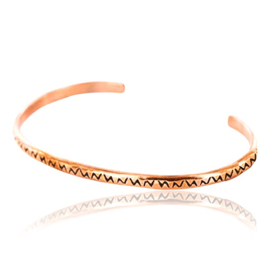 Handmade Certified Authentic Navajo Handstamped Handmade Copper Native American Bracelet 391159043576 Handmade Certified Authentic Navajo Handstamped Handmade Copper Native American Bracelet 391159043576