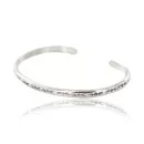 Handmade Navajo Handstamped Nickel Bracelet 371013363148