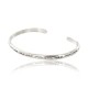 Handmade Certified Authentic Navajo Handstamped Handmade Nickel Native American Bracelet 371013363148