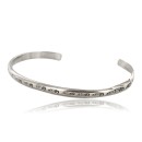 Handmade Navajo Handstamped Handmade Nickel Native American Bracelet 371037360823