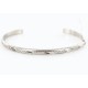 Handmade Certified Authentic Navajo Handstamped Handmade Nickel Native American Bracelet 371037387353