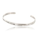 Handmade Certified Authentic Navajo Handstamped Handmade Nickel Native American Bracelet 371037387353