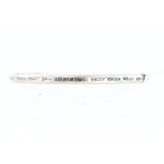 Handmade Certified Authentic Navajo Handstamped Handmade Nickel Native American Bracelet 371051277028